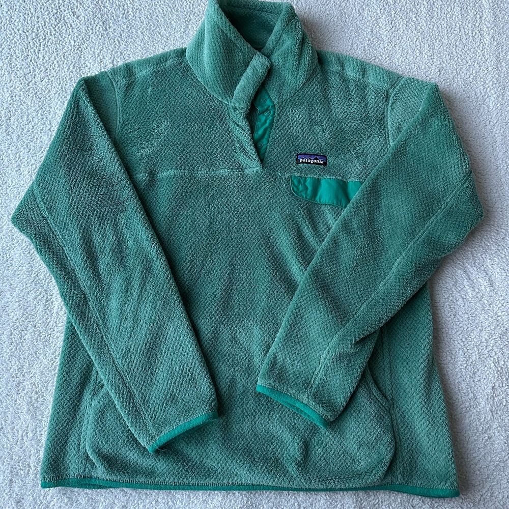 Patagonia Re-Tool Snap-T Pullover Green Size L
